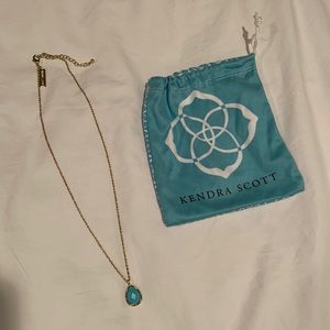Kendra Scott 18inch turquoise pendant
